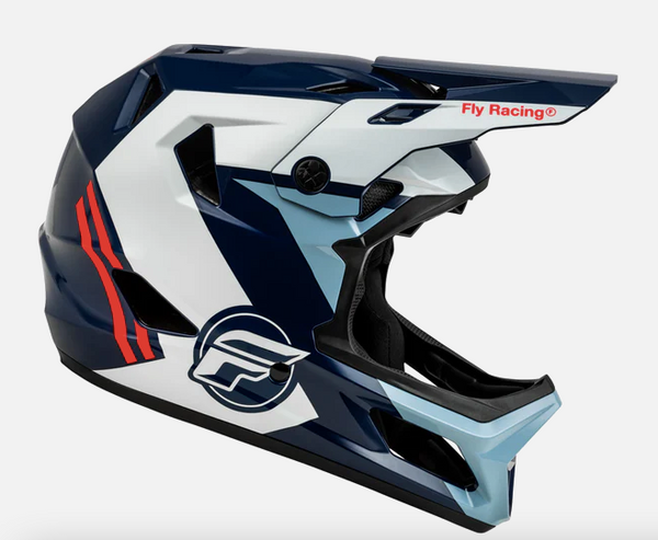 2024 FLY RAYCE Helmet  Red/White/Blue