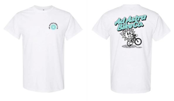 Ad Astra Bike Co. Retro T-Shirt (White)