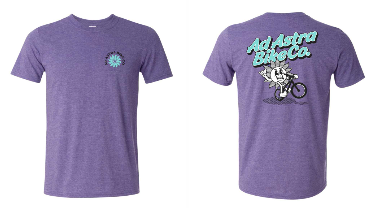 Ad Astra Bike Co. Retro T-Shirt (Purple)