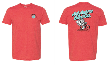 Ad Astra Bike Co. Retro T-Shirt (Red)