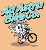 Ad Astra Bike Co. Retro T-Shirt (Orange)