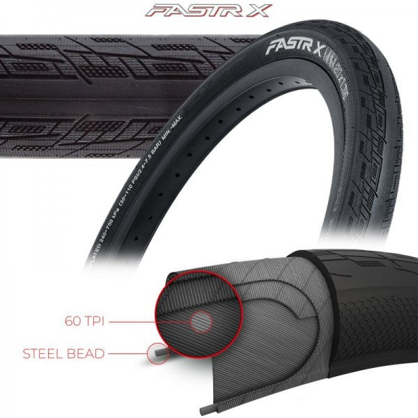 TIOGA FASTR-X TIRES - 60 TPI - WIRE BEAD